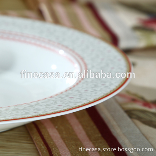 8.5 Inches Fine New Bone China Porcelain Wholesale Plates set of 4 in Colox Box
